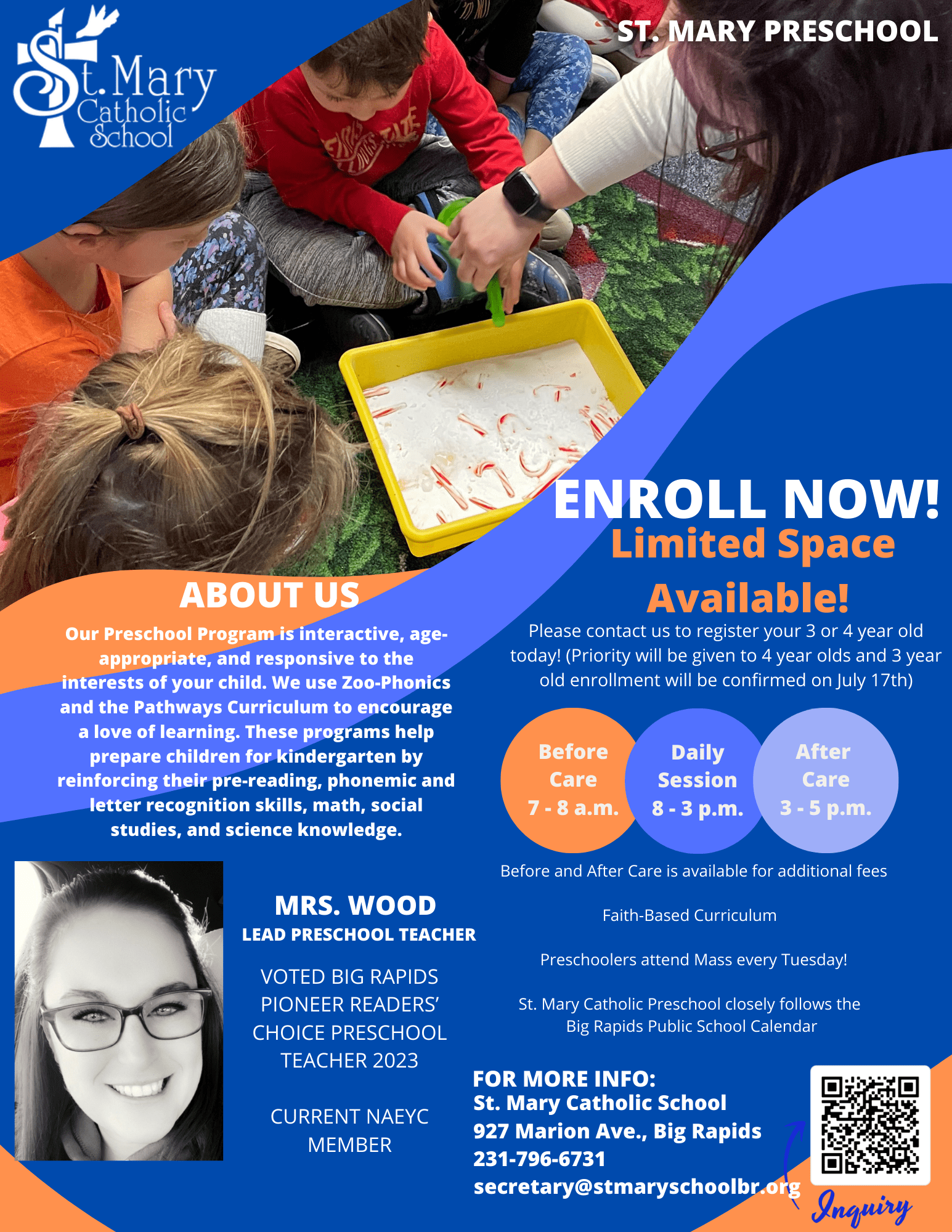 Preschool Program St Mary Catholic School